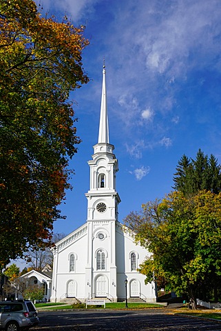 Church in Lee, The Berkshires, Massachusetts, New England, United States of America, North America