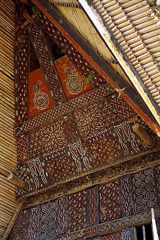 Toraja house, Toraja area, Sulawesi, Indonesia, Southeast Asia, Asia