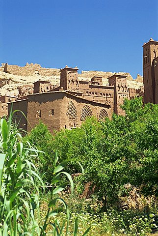 Ait Benhaddou, Ksour with many kasbahs, UNESCO World Heritage Site, near Ouarzazate, Morocco, North Africa, Africa