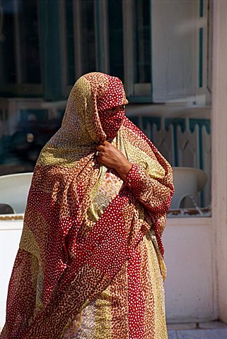 Woman in Taroudannt, Morocco, North Africa, Africa