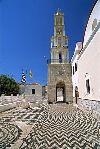 St. Nicholas church, Chalki (Halki), Dodecanese, Greek Islands, Greece, Europe