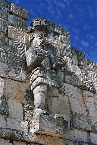 Puuc Mayan site of Kabah, the Codz Poop (Palace of Masks), Kabah, near Uxmal, Yucatan, Mexico, North America