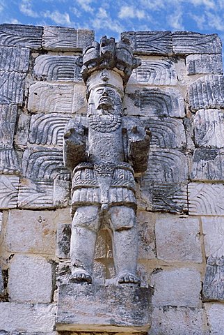 Codz Poop or Palace of Masks, Kabah Puuc Mayan site, near Uxmal, Yucatan, Mexico, Central America