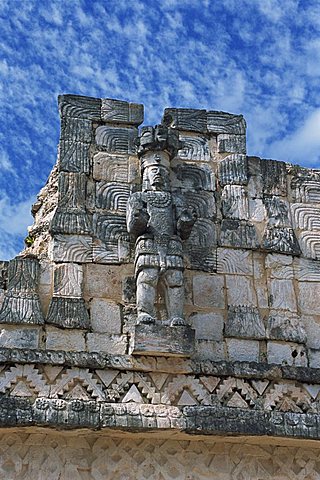 Puuc Mayan site of Kabah, the Codz Poop (Palace of Masks), Kabah, near Uxmal, Yucatan, Mexico, North America