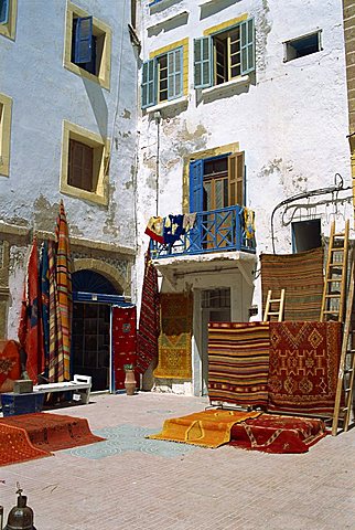 Souvenirs for sale, Essaouira, Morocco, North Africa, Africa