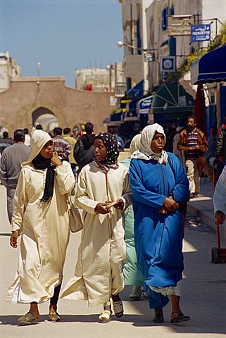 Women in Essaouira, Morocco, North Africa, Africa