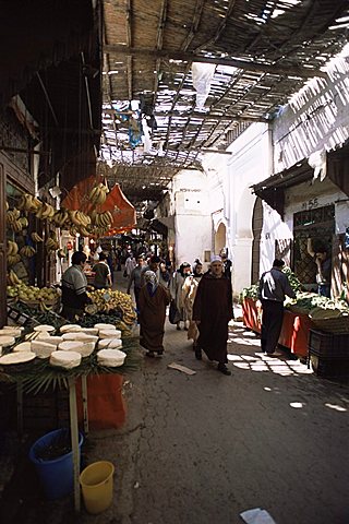 The souk in the medina, the old walled town, Fes, Morocco, North Africa, Africa