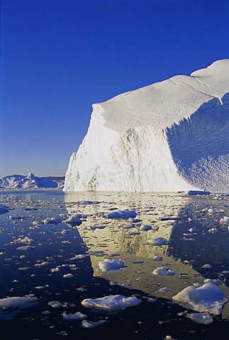 Icebergs from the icefjord, Ilulissat, Disko Bay, Greenland, Polar Regions