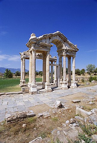 Ruins of the Temple of Aphrodite, archaeological site, Aphrodisias, Anatolia, Turkey, Asia Minor