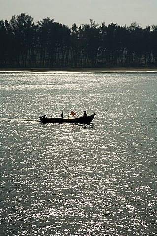 Tiracol River, Goa, India, Asia