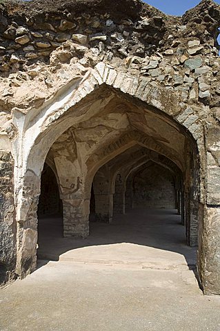 Champa Baoli in the Royal Enclave, Mandu, Madhya Pradesh state, India, Asia