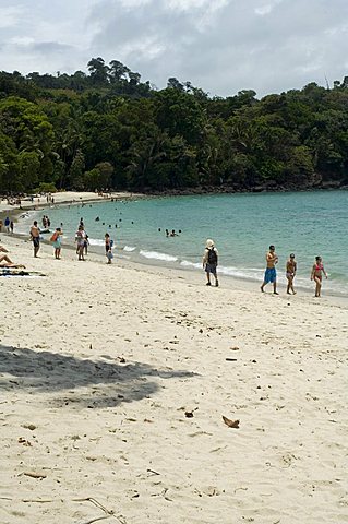 Beach inside Manuel Antonio National Park, Pacific Coast, Costa Rica, Central America