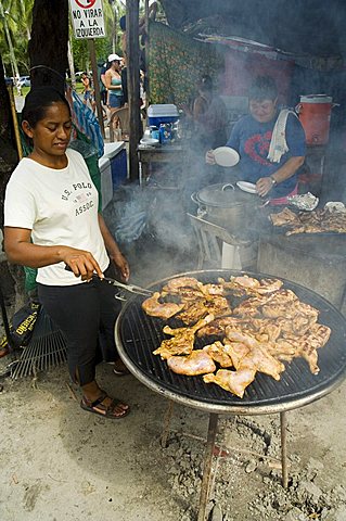 Food vendors, Manuel Antonio, Costa Rica, Central America