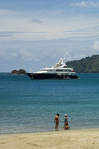 Beach inside Manuel Antonio National Park, Pacific Coast, Costa Rica, Central America