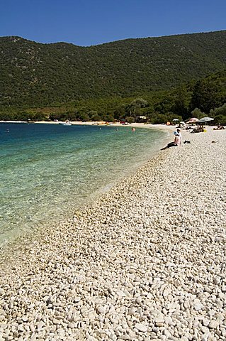 Antisamos Beach near Sami, Kefalonia (Cephalonia), Ionian Islands, Greece, Europe