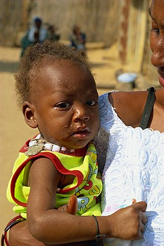 Baby near Banjul, Gambia, West Africa, Africa