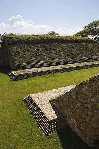 The ball court, the ancient Zapotec city of Monte Alban, UNESCO World Heritage Site, near Oaxaca City, Oaxaca, Mexico, North America