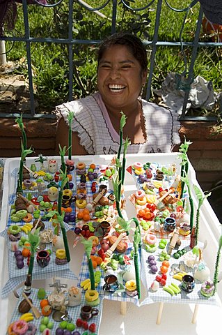 Day of the Dead sweets, in the market, Zaachila, Oaxaca, Mexico, North America