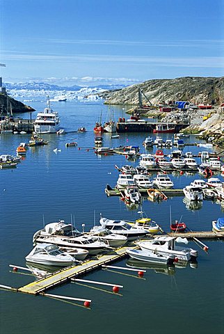 Ilulissat, formerly Jacobshavn, Disko Bay, west coast, Greenland, Polar Regions