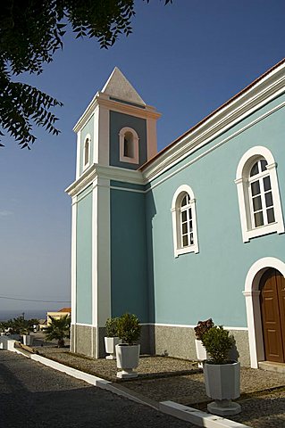 Roman Catholic church, Sao Filipe, Fogo (Fire), Cape Verde Islands, Africa