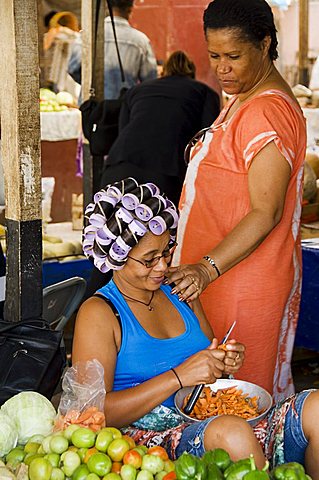 In the market, Sao Filipe, Fogo (Fire), Cape Verde Islands, Africa