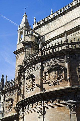 Seville Cathedral, Santa Cruz district, Seville, Andalusia, Spain, Europe