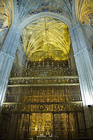 Catherdral, UNESCO World Heritage Site, Seville, Andalusia, Spain, Europe