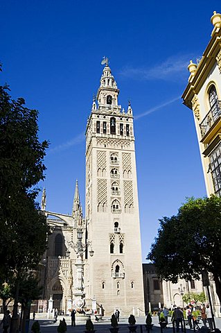 La Giralda, Santa Cruz district, Seville, Andalusia, Spain, Europe