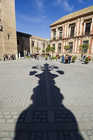 The Archbishops palace, Plaza Virgen de los Reyes, Santa Cruz district, Seville, Andalusia, Spain, Europe