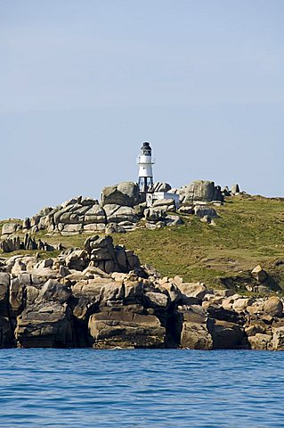 Lighthouse, St Mary's, Isles of Scilly, off Cornwall, United Kingdom, Europe