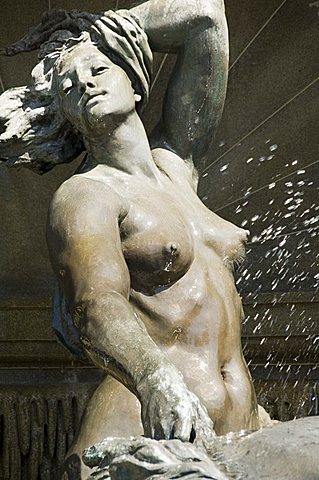 Fountains at the Library of Congress, Washington D.C. (District of Columbia), United States of America, North America