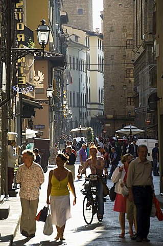 Street scene, Florence (Firenze), Tuscany, Italy, Europe