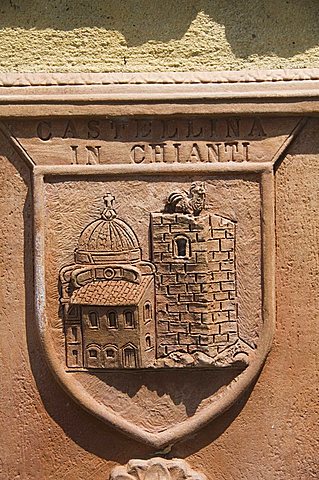 Water fountain, Greve, Chianti, Tuscany, Italy, Europe