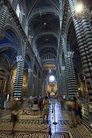 Interior of the Duomo (Cathedral), Siena, Tuscany, Italy, Europe