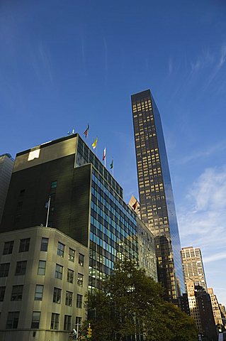 Tall building is new Trump apartment block, Manhattan, New York, New York State, United States of America, North America