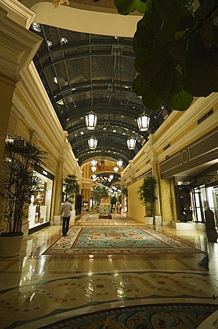 Shops inside the Bellagio Hotel, Las Vegas, Nevada, United States of America, North America