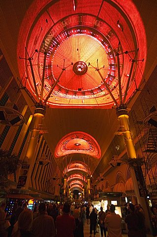 Fremont Street Light and Sound Show Experience, Fremont Street, the older part of Las Vegas, Nevada, United States of America, North America