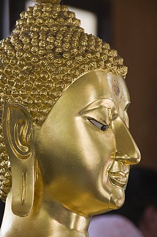 Buddha at Sukhothai Traimit temple, Bangkok, Thailand, Southeast Asia, Asia