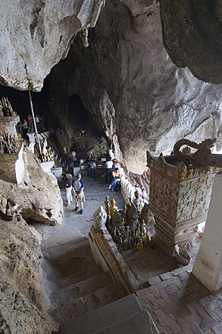 Pak Ou Caves, Mekong River, near Luang Prabang, Laos, Indochina, Southeast Asia, Asia