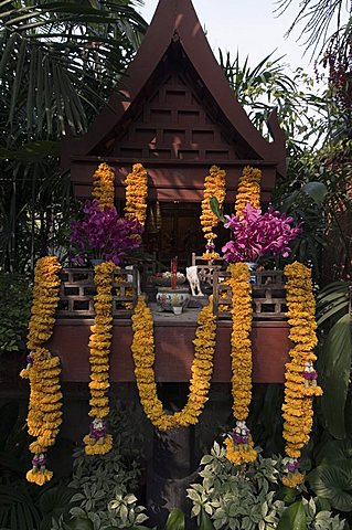 Spirit House at Jim Thompson's house, Bangkok, Thailand, Southeast Asia, Asia