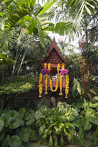 Spirit House at Jim Thompson's house, Bangkok, Thailand, Southeast Asia, Asia