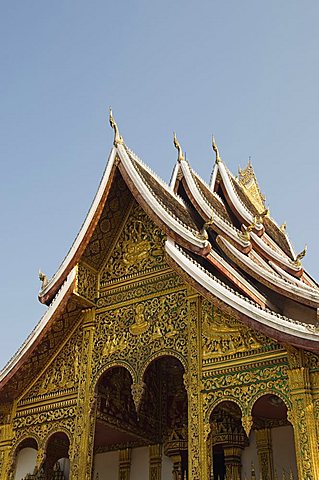 New Pavilion to house the Prabang standing Buddha statue, Royal Palace, Luang Prabang, Laos, Indochina, Southeast Asia, Asia