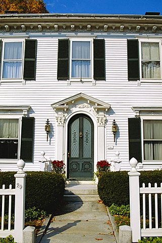 Church Street, Woodstock,  Vermont, USA