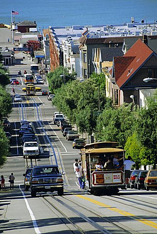 Street scene, Hyde Street, San Francisco, California, USA