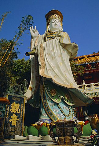 Kuanyin, the Goddess of Mercy, Temple Garden in Repulse Bay, Hong Kong, China