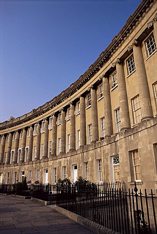 Royal Crescent, Bath, UNESCO World Heritage Site, Avon, England, United Kingdom, Europe