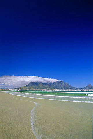 Table Mountain from Bloubergstrand, Cape Town, South Africa