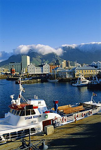 V & A Waterfront with Table Mountain, Cape Town, South Africa