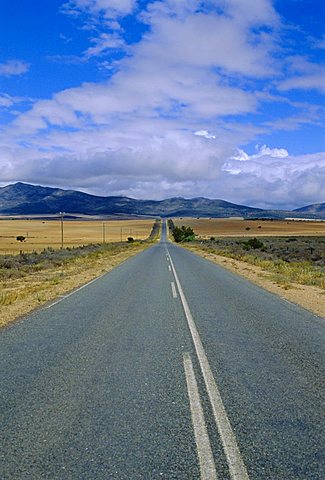 Straight road, Little Karoo, South Affrica