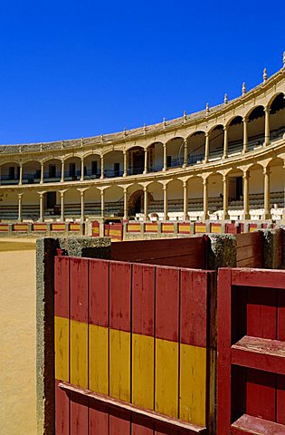 The Plaza de Toros dating from 1784, the oldest bullring in the country, Ronda, Andalucia, Spain